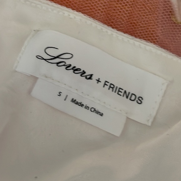 Lover+Friends tiered muli color tulle dress spaghetti straps fully size Small. - Picture 9 of 11